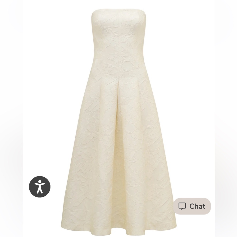 Ever New Strapless Jacquard Dress